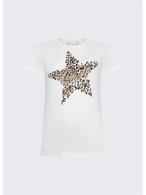 T-shirt woman white LIU JO | WA6493JS923/P9656